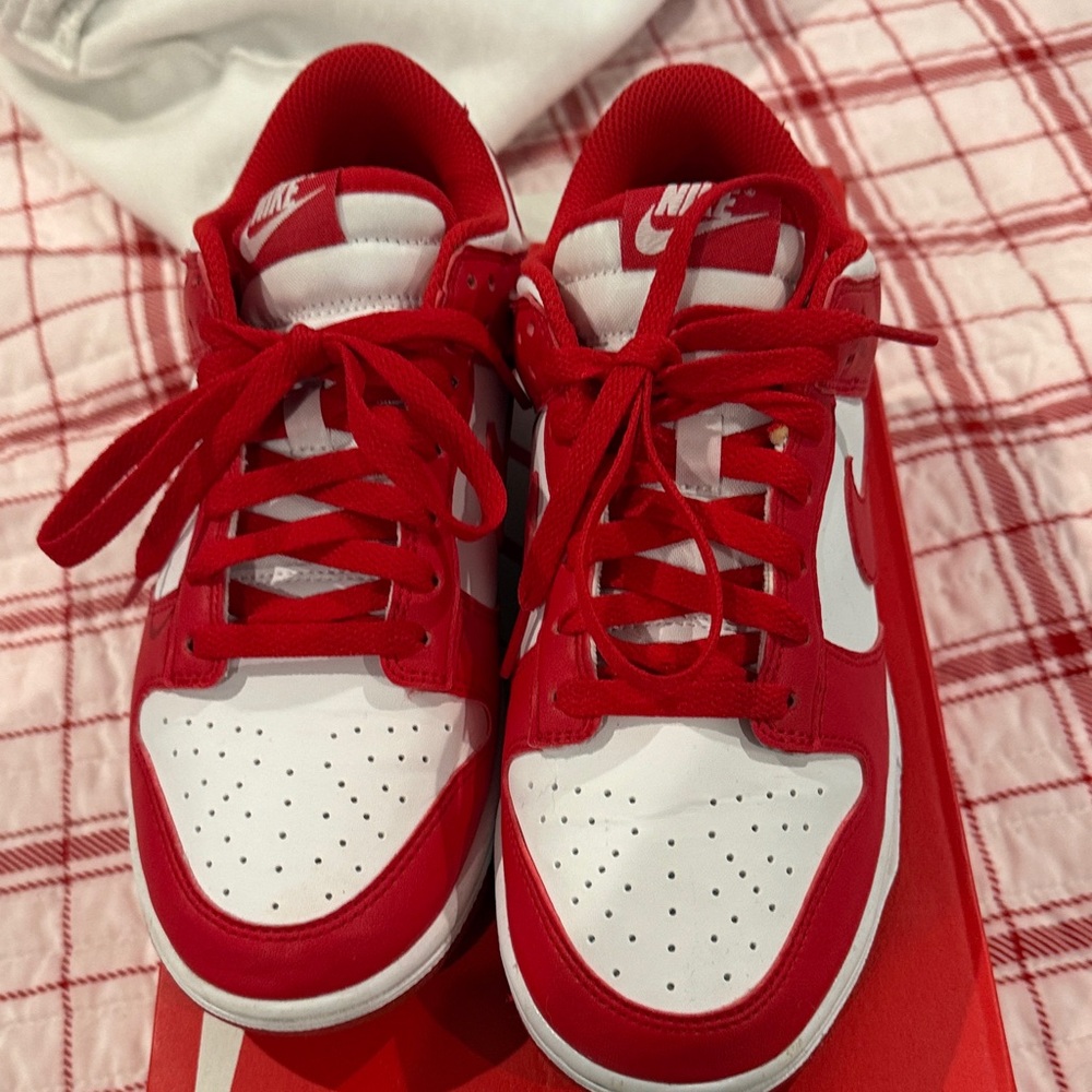 Nike Dunk low Next Nature white/university red